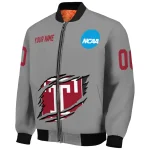 personalized temple owls feral slash grey bomber jacket best selling