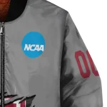 personalized temple owls feral slash grey bomber jacket best selling
