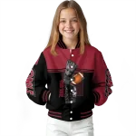 personalized temple owls groot football red black varsity jacket best selling