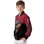 personalized temple owls groot football red black varsity jacket best selling