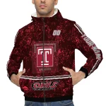 personalized temple owls shards cluster red windbreaker jacket best selling