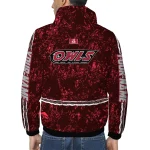 personalized temple owls shards cluster red windbreaker jacket best selling