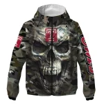 personalized temple owls skull camo camouflage windbreaker jacket best selling