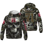 personalized temple owls skull camo camouflage windbreaker jacket best selling