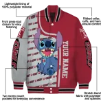 personalized temple owls stitch laughing red varsity jacket best selling