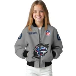 personalized tennessee titans claw marking grey bomber jacket best selling