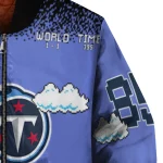 personalized tennessee titans mario blocks blue black bomber jacket best selling