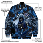 personalized tennessee titans skull horde navy varsity jacket best selling