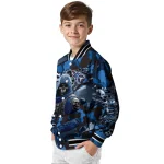 personalized tennessee titans skull horde navy varsity jacket best selling