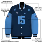 personalized tennessee titans team patch navy varsity jacket best selling