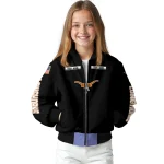 personalized texas longhorns american flag skull black bomber jacket best selling