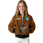 personalized texas longhorns claw mark orange bomber jacket best selling