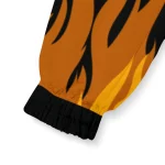 personalized texas longhorns flame trim orange black windbreaker jacket best selling
