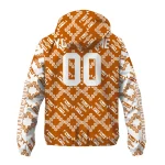 personalized texas longhorns trellis mesh orange windbreaker jacket best selling