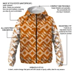 personalized texas longhorns trellis mesh orange windbreaker jacket best selling
