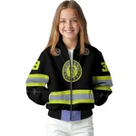personalized texas rangers heartbeat accent black green bomber jacket best selling
