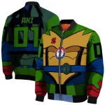 personalized texas rangers turtle armor bomber jacket best selling