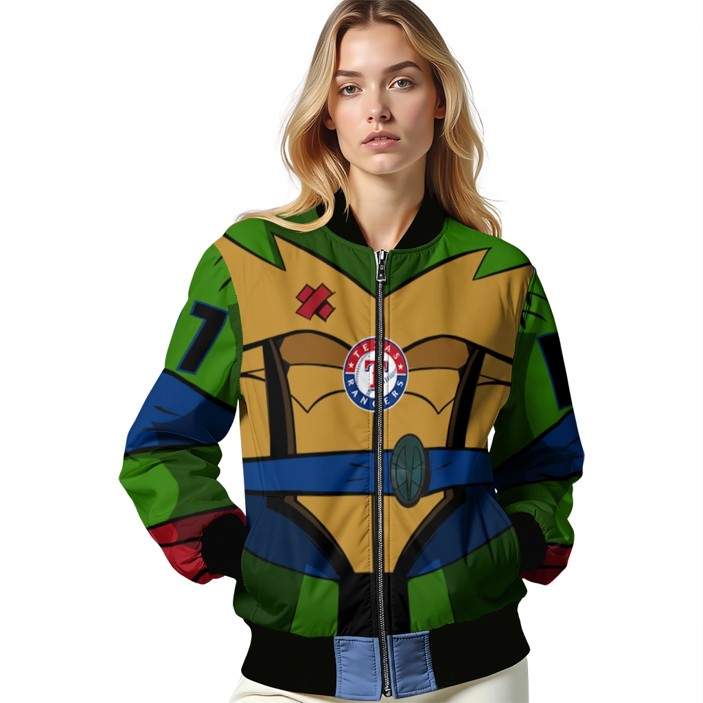 personalized texas rangers turtle armor bomber jacket latest model personalized texas rangers turtle armor bomber jacket latest model