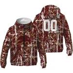 personalized texas state bobcats brushstroke pattern maroon windbreaker jacket best selling