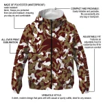personalized texas state bobcats camouflage mashup maroon windbreaker jacket best selling