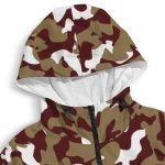personalized texas state bobcats camouflage mashup maroon windbreaker jacket best selling