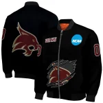 personalized texas state bobcats claw shred black bomber jacket best selling