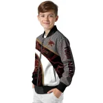 personalized texas state bobcats electric flash maroon bomber jacket best selling