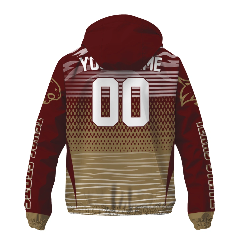 personalized texas state bobcats pattern layers maroon windbreaker jacket fashion forward personalized texas state bobcats pattern layers maroon windbreaker jacket fashion forward