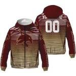 personalized texas state bobcats pattern layers maroon windbreaker jacket best selling