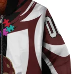 personalized texas state bobcats stars and stripes slashes maroon bomber jacket best selling