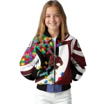 personalized texas state bobcats stars and stripes slashes maroon bomber jacket best selling