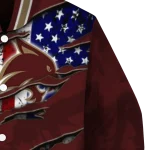 personalized texas state bobcats usa flag claws maroon varsity jacket best selling