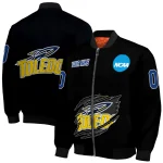 personalized toledo rockets claw shred black bomber jacket best selling