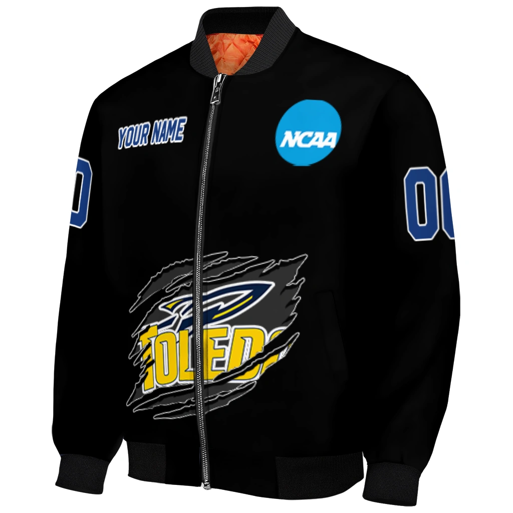 personalized toledo rockets claw shred black bomber jacket fashion forward personalized toledo rockets claw shred black bomber jacket fashion forward