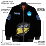 personalized toledo rockets claw shred black bomber jacket best selling