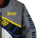 personalized toledo rockets electric flash blue bomber jacket best selling