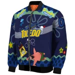 personalized toledo rockets spongebob playtime blue bomber jacket best selling