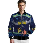 personalized toledo rockets spongebob playtime blue bomber jacket best selling