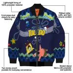 personalized toledo rockets spongebob playtime blue bomber jacket best selling