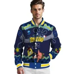 personalized toledo rockets spongebob playtime blue varsity jacket best selling