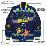 personalized toledo rockets spongebob playtime blue varsity jacket best selling