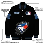 personalized toronto blue jays claw fragment black varsity jacket best selling