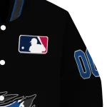 personalized toronto blue jays claw fragment black varsity jacket best selling