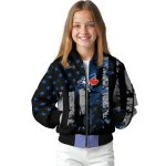 personalized toronto blue jays star stripes blue black bomber jacket best selling