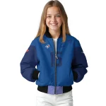 personalized toronto blue jays team patch blue bomber jacket best selling