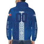 personalized toronto blue jays tribal swirls blue windbreaker jacket best selling