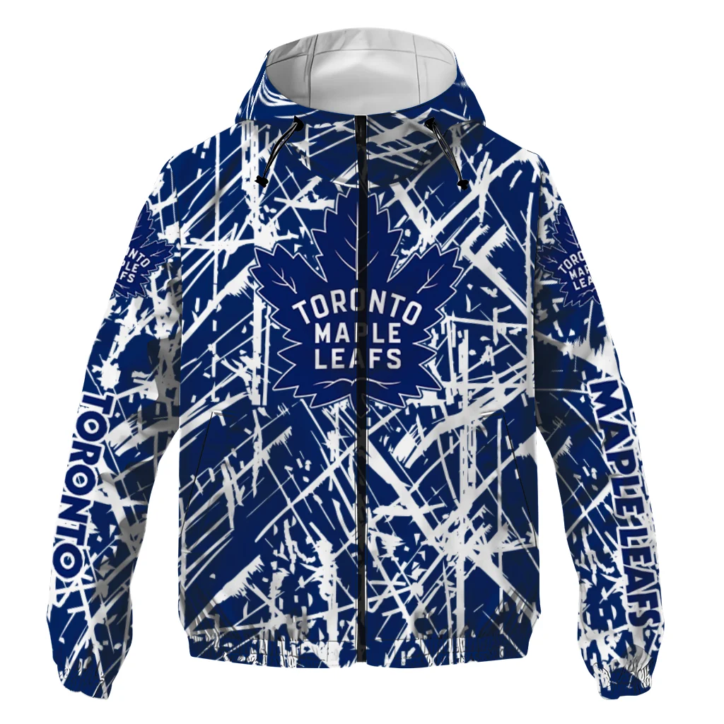 personalized toronto maple leafs brushstroke pattern blue windbreaker jacket best selling personalized toronto maple leafs brushstroke pattern blue windbreaker jacket best selling