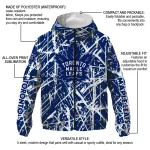 personalized toronto maple leafs brushstroke pattern blue windbreaker jacket best selling