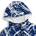 personalized toronto maple leafs brushstroke pattern blue windbreaker jacket best selling