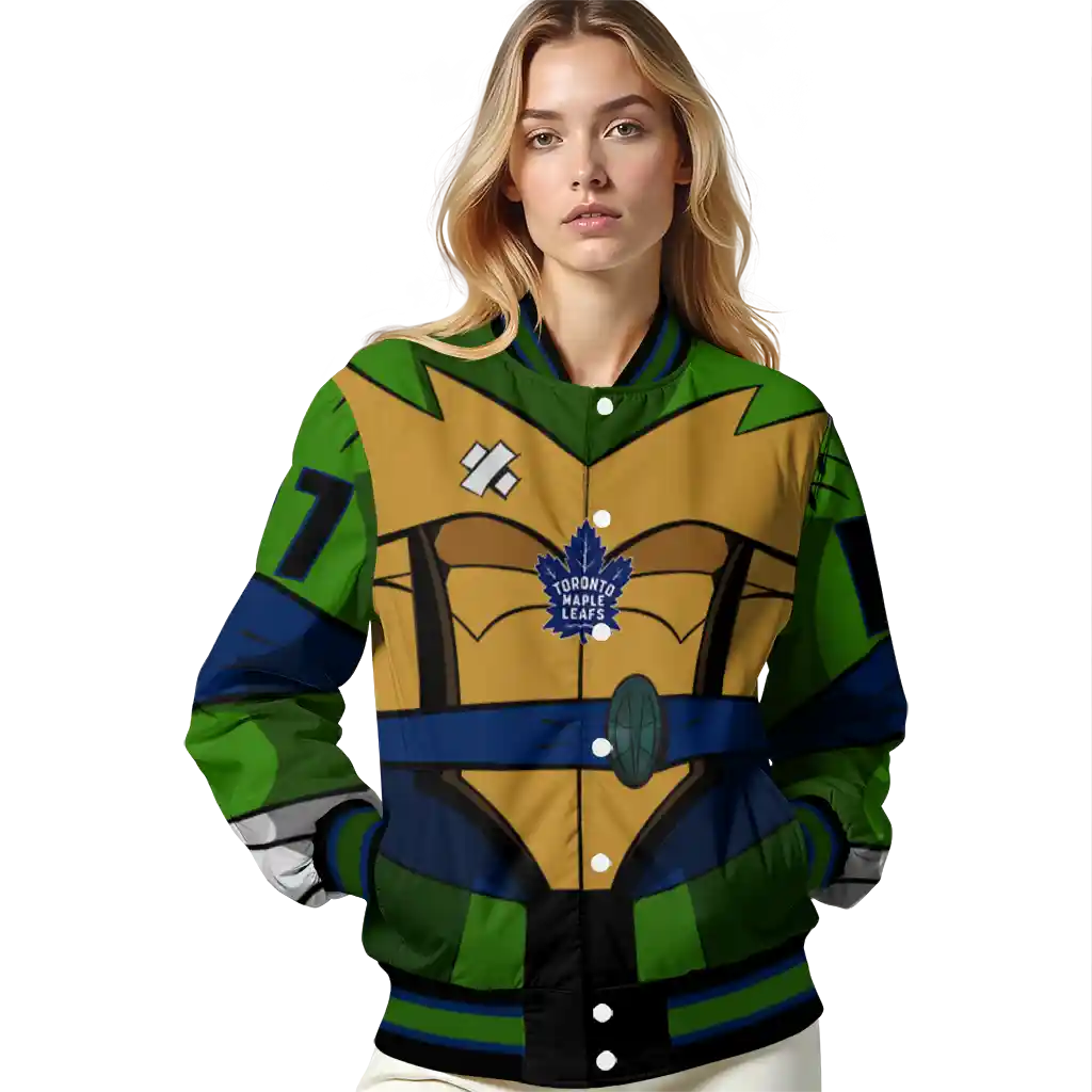 personalized toronto maple leafs turtle armor varsity jacket latest model personalized toronto maple leafs turtle armor varsity jacket latest model
